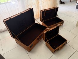 Vintage Reisekoffer aus Leder 