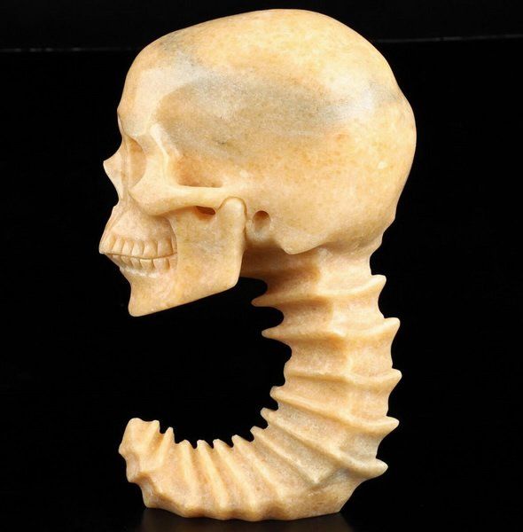Minerali & Pietre curative: Orange Aventurin Skull Sculptur – Nuovo (secondo la descrizione) da Walenstadt venduto da vkt_qc8d 2