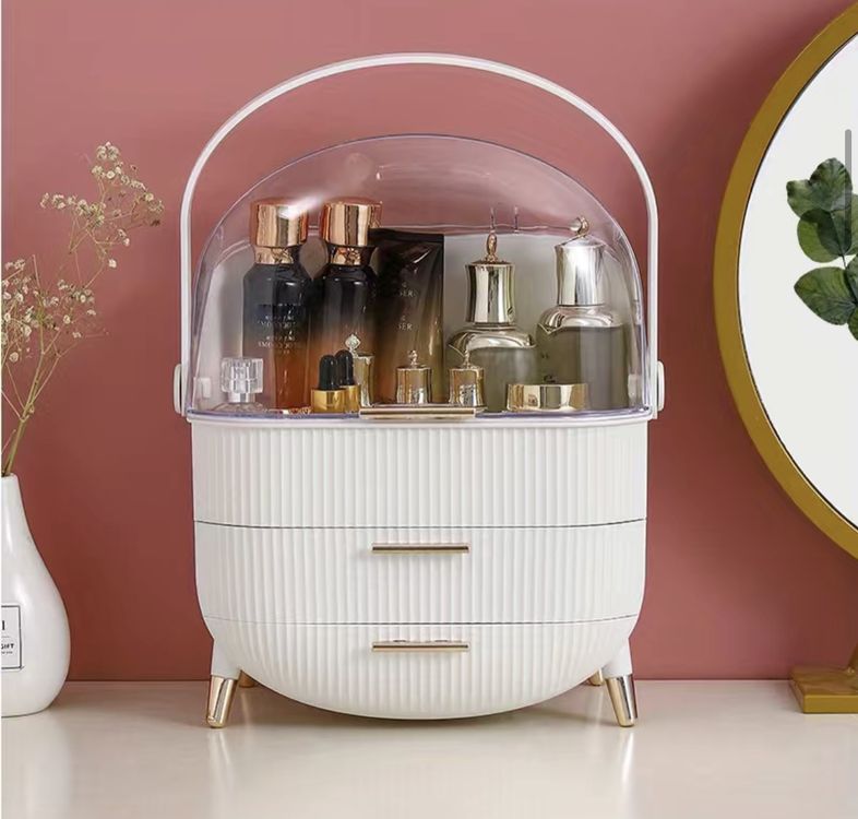 Dustproof Makeup Storage Box / Skincare Organizer White Kaufen auf