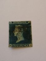 Two pence blue 1841, Platte 4 