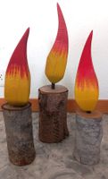 3 Kerzen aus Holz - Weihnachtsdeko?