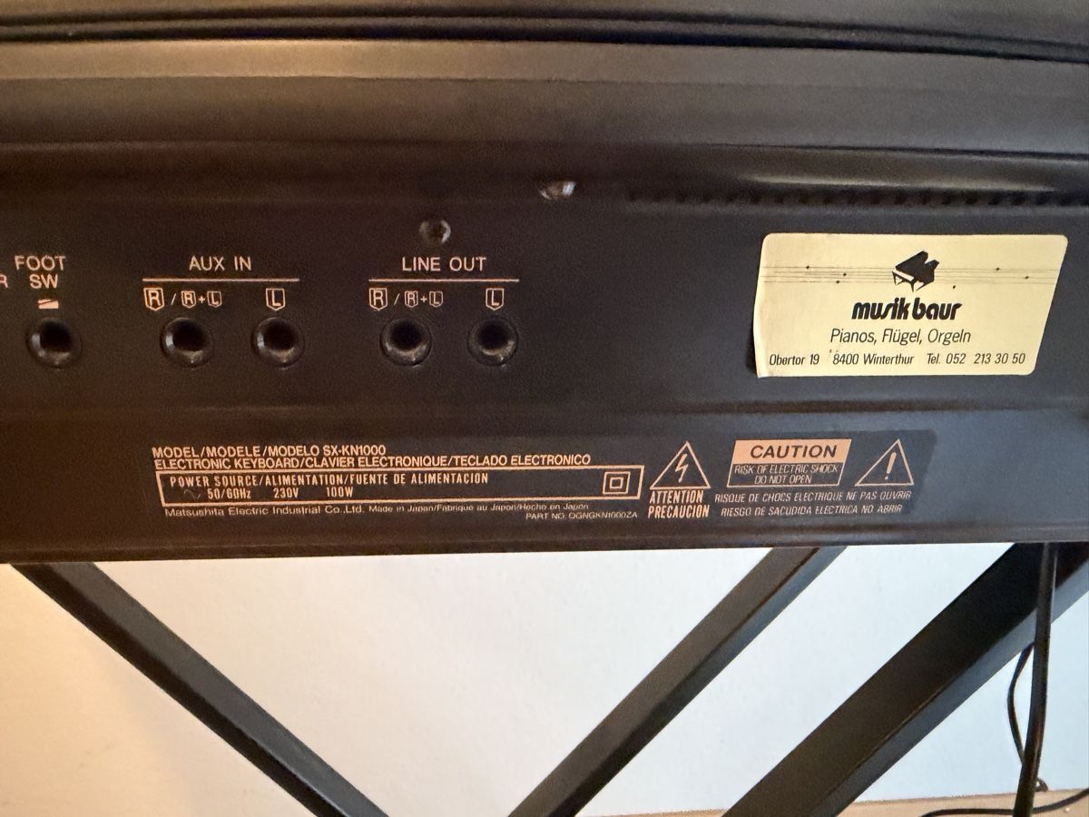 Technics Strumenti musicali: Technics KN1000 Keyboard, Musikinstrument – Usato da Zürich venduto da Gadgets2020 9