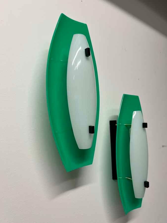 Guzzini Lampade: Harvey Guzzini Wandleuchte 1970 – Usato da Pregassona venduto da ModernistaCH 1