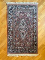 Seidenteppich Qom handgeknüpft 58x94 cm