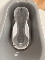 Babybadewanne mit Einsatz, grau, von Bébé-Jou, top Zustand