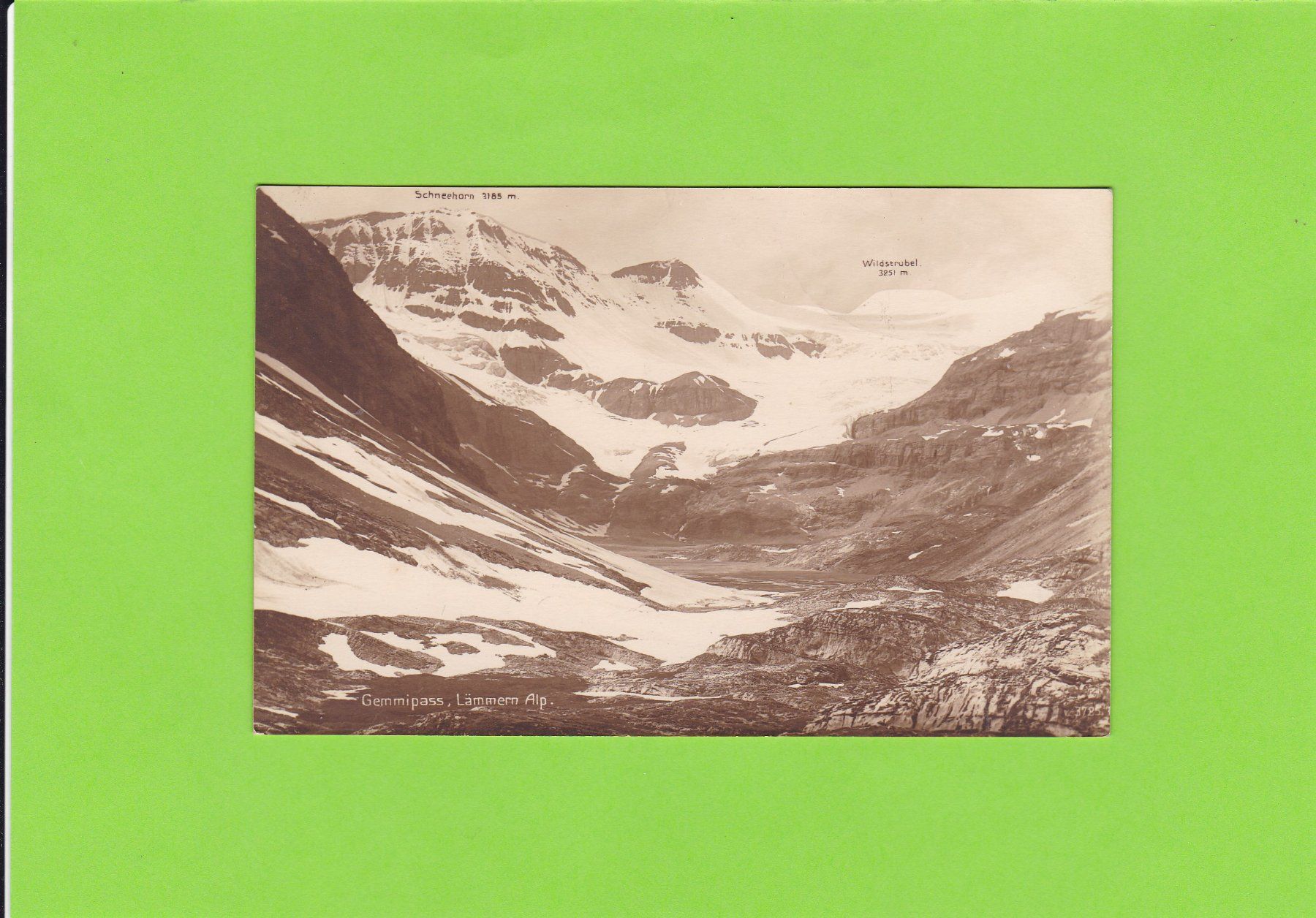 Cartoline postali: Gemmipass-Lämmern Alp – Usato da St. Peterzell venduto da neckertal