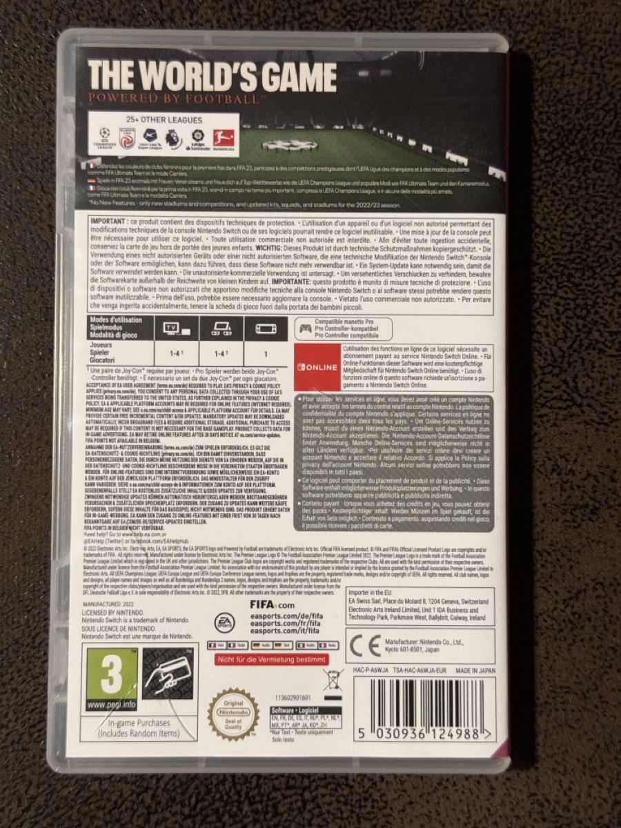 Nintendo Giochi: FIFA 23 Legacy Edition Nintendo Switch - comme neuf ! – Usato da Troinex venduto da cashgva 1