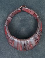 Collier antique large en cuir style boho Hippie Free People
