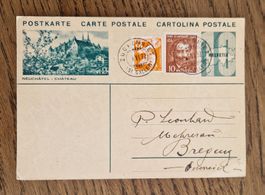 Postkarte, Château Neuchâtel 1932