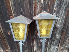 2er Set Vintage Gartenlampen, Aussenleuchten
