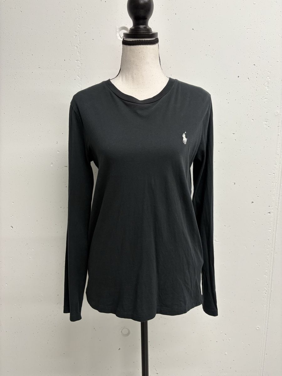 Ralph Lauren T-shirt: Polo Ralph Lauren Langarmshirt grau Gr.S Shirt basic langarm – Nuovo (secondo la descrizione) da Regensdorf venduto da secondchancefashion