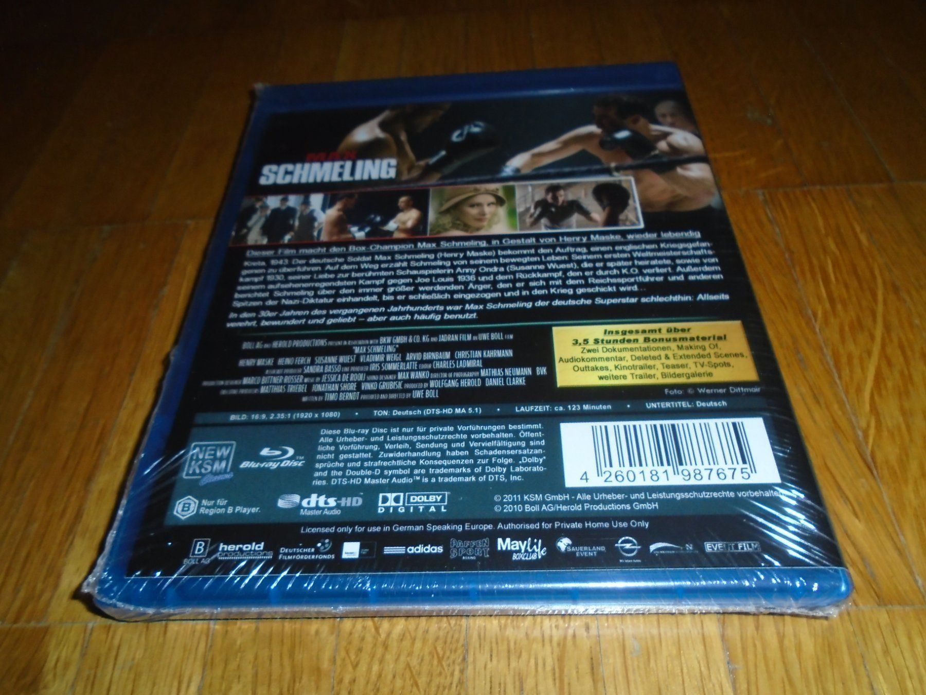 Tutti i DVDs: Max Schmeling - Eine deutsche Legende - BLU-RAY - UNCUT – Nuovo e nell'imballaggio originale da Basel venduto da havsok 1