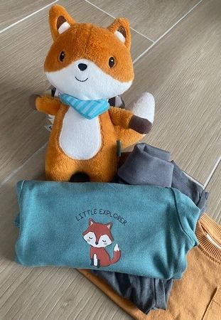 neues Baby Geschenk-Set Gr. 62/68 "Füchsli"
