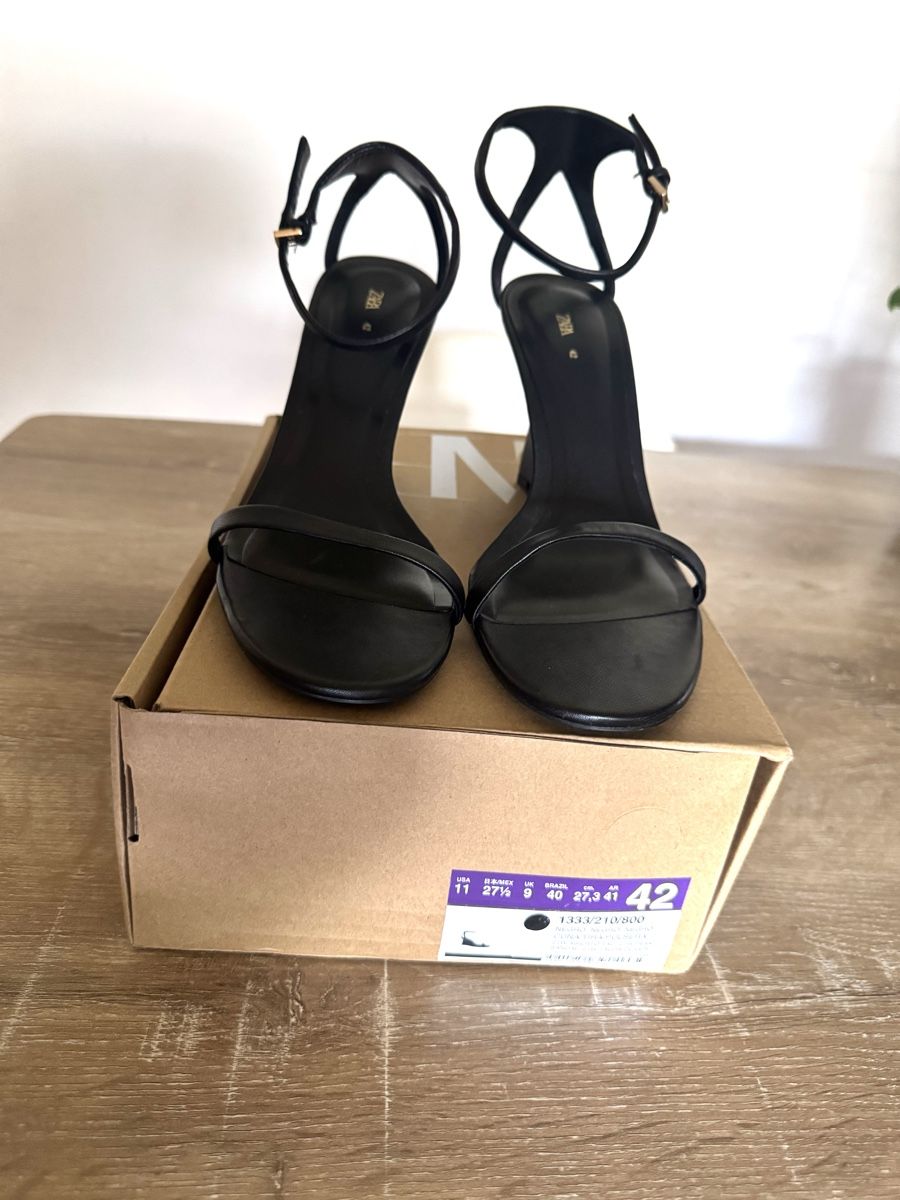 Zara Scarpe da donna: Sandale à talon noir taille 42 neuve – Nuovo e nell'imballaggio originale da Genève venduto da leapedroli 3