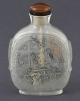 Neihua Glas Snuff bottle, China um 1900