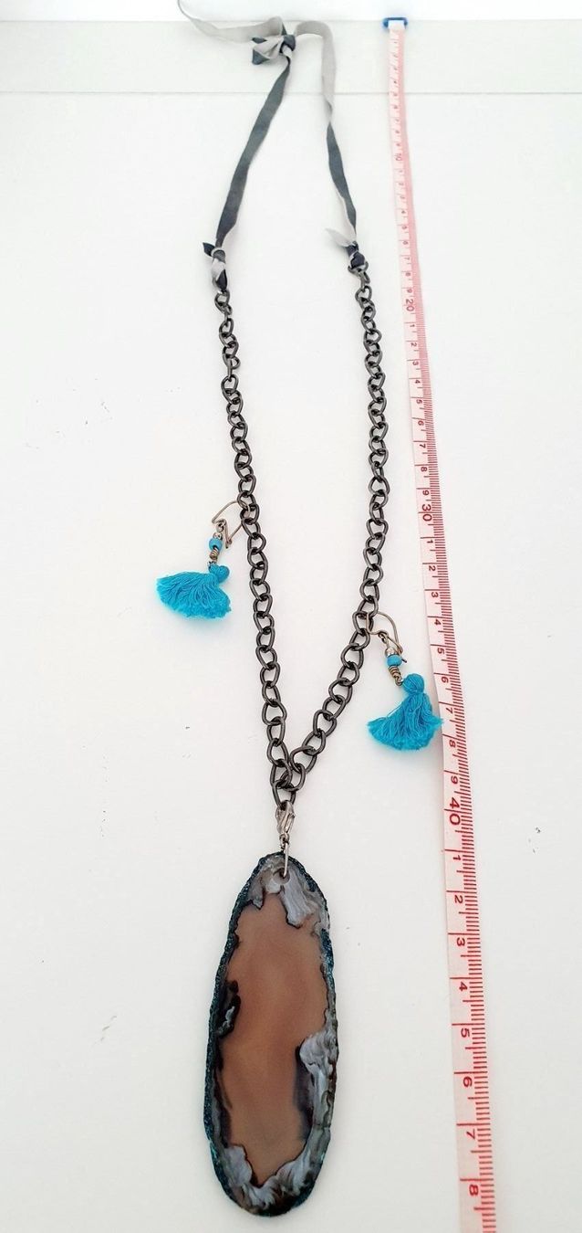 Catenine: Kette mit Echtstein Handarbeit – Nuovo (secondo la descrizione) da Stansstad venduto da InStyle8 6