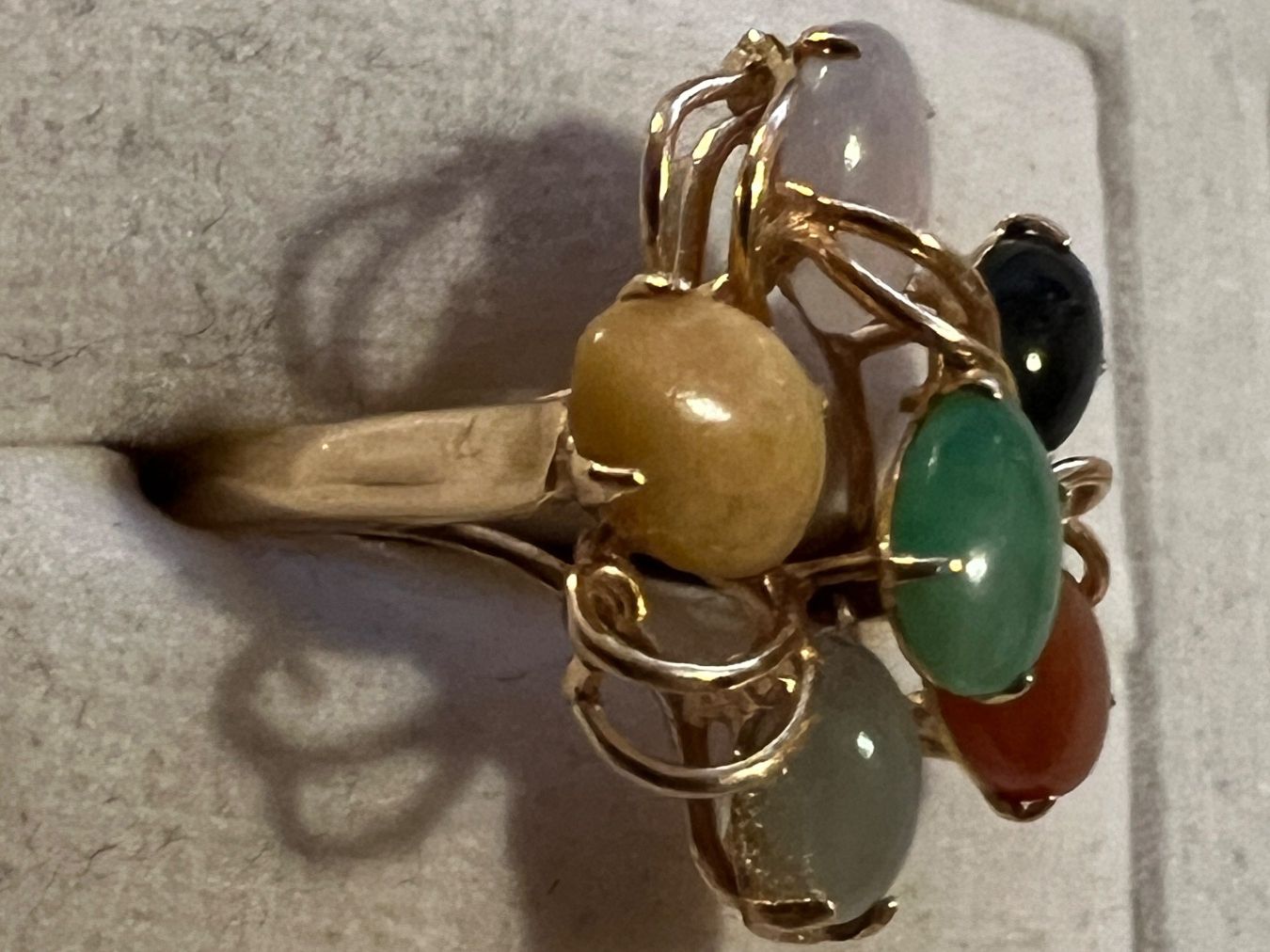 Anelli: Gold-Ring 14K mit Farbsteinen – Usato da Chur venduto da Penting1935 2