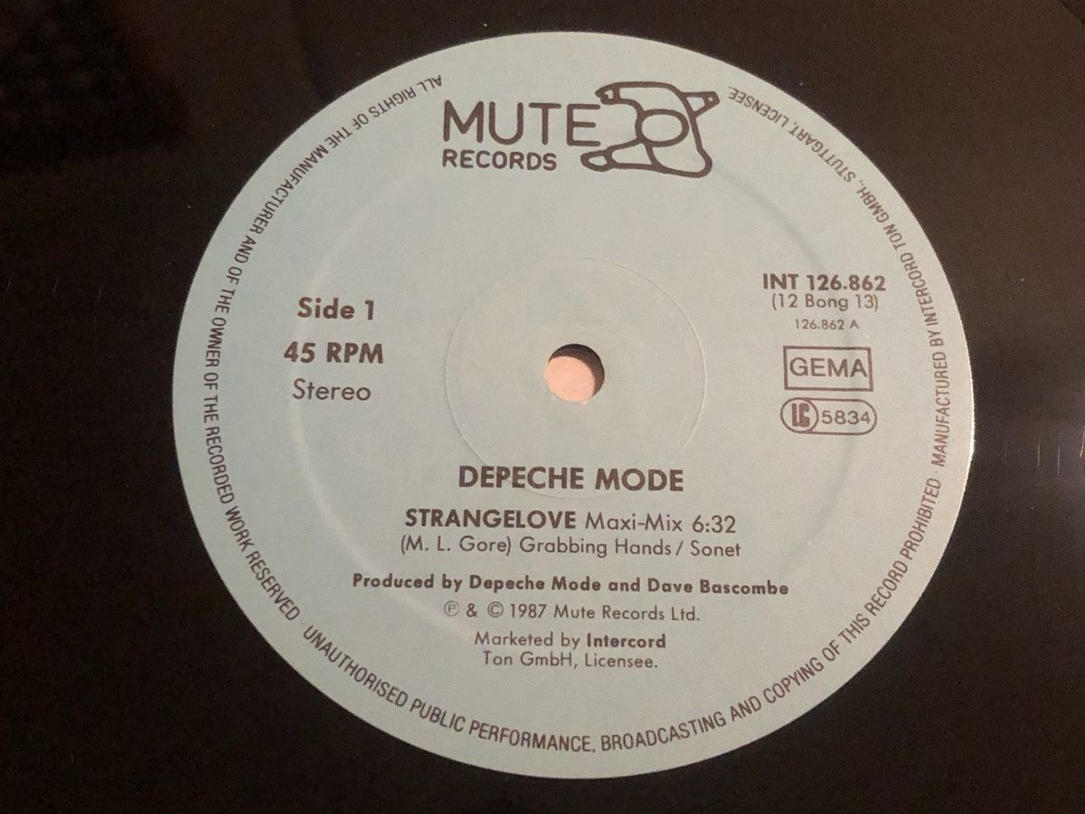 Dischi in vinile: Depeche Mode 1987. Maxi. Bong 13 – Usato da Faulensee venduto da Mizuno06 2