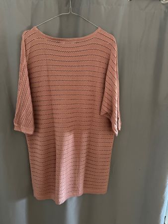 Sommerlich zarten Strickpullover in Lachs, Grösse L