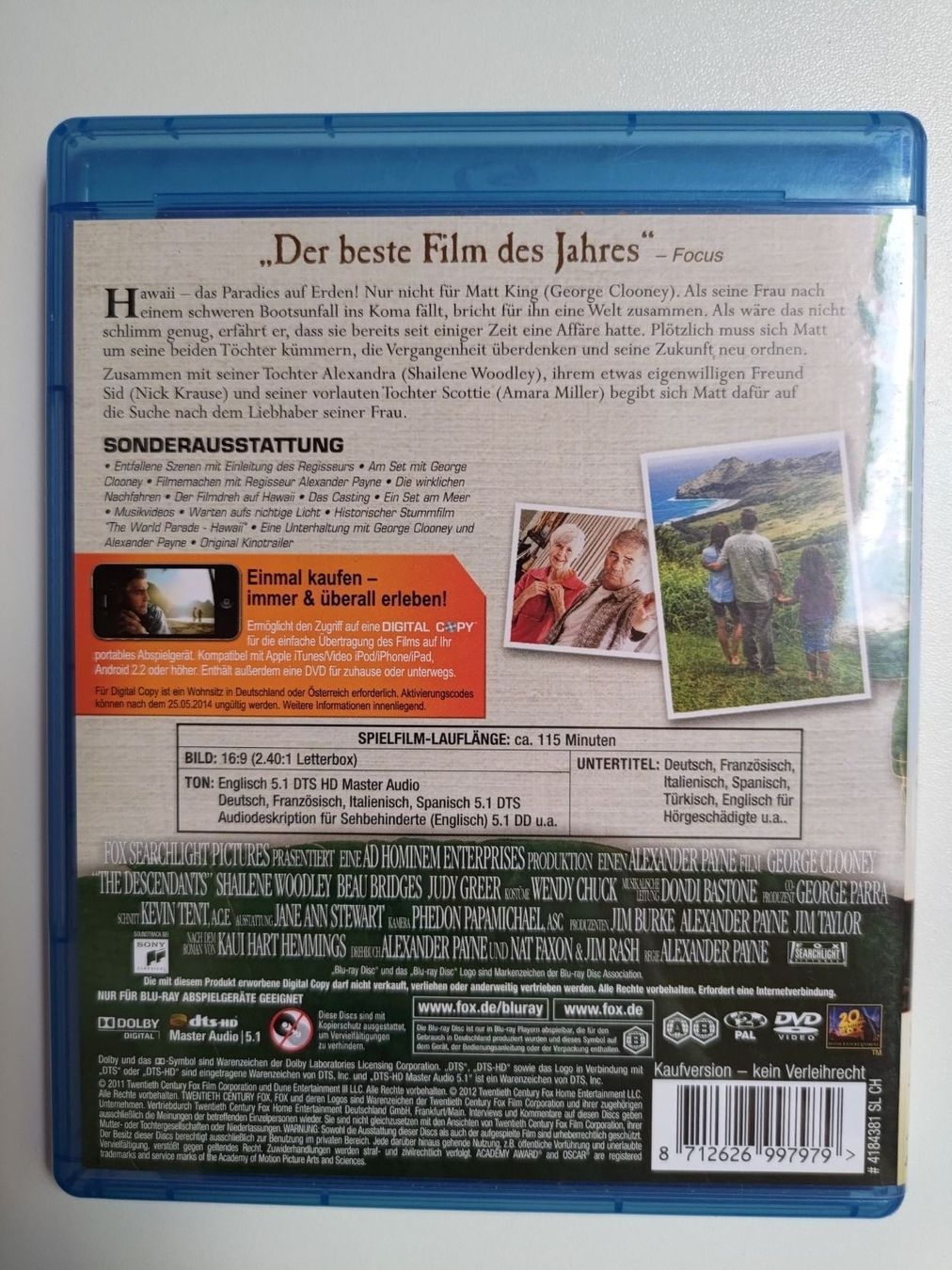 Alle DVDs: The Descendants – Gebraucht aus Liestal von Kratzilla 2