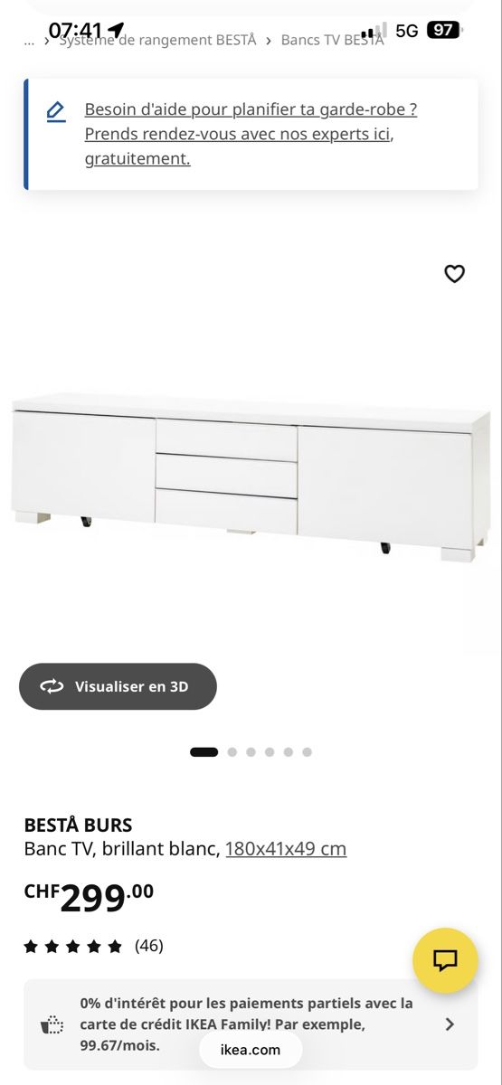 Ikea Meubles TV: Meuble TV IKEA – D'occasion à Delémont par YBroquet 3