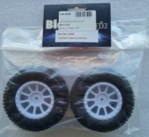 Black Magic Truggy Reifen mit Felgen 1:10 weiss