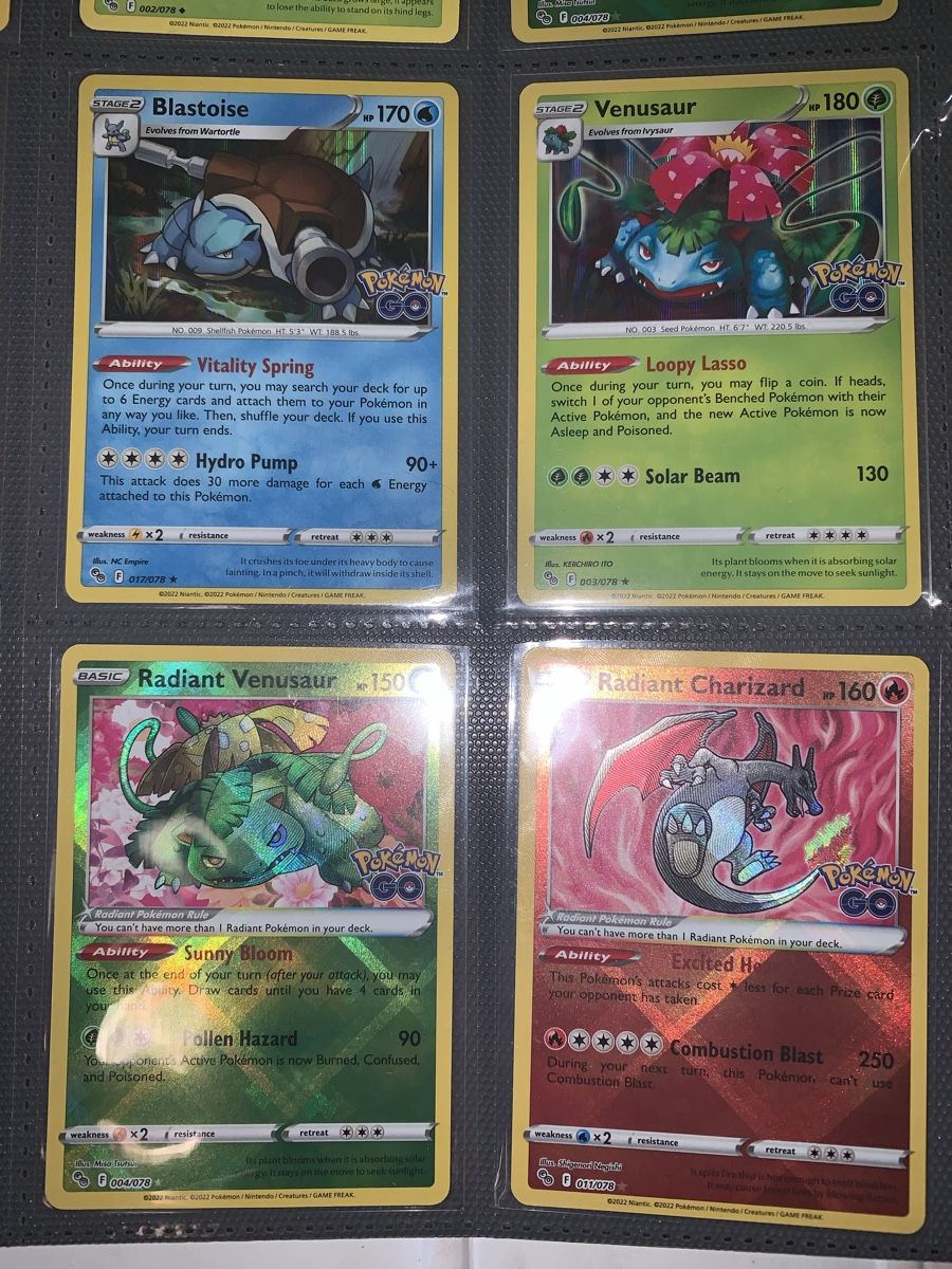 Pokémon Carte collezionabili: Charizard Go, Venusaur GO, Blastoise Go mix – Usato da Bironico venduto da ars_z6lb 4