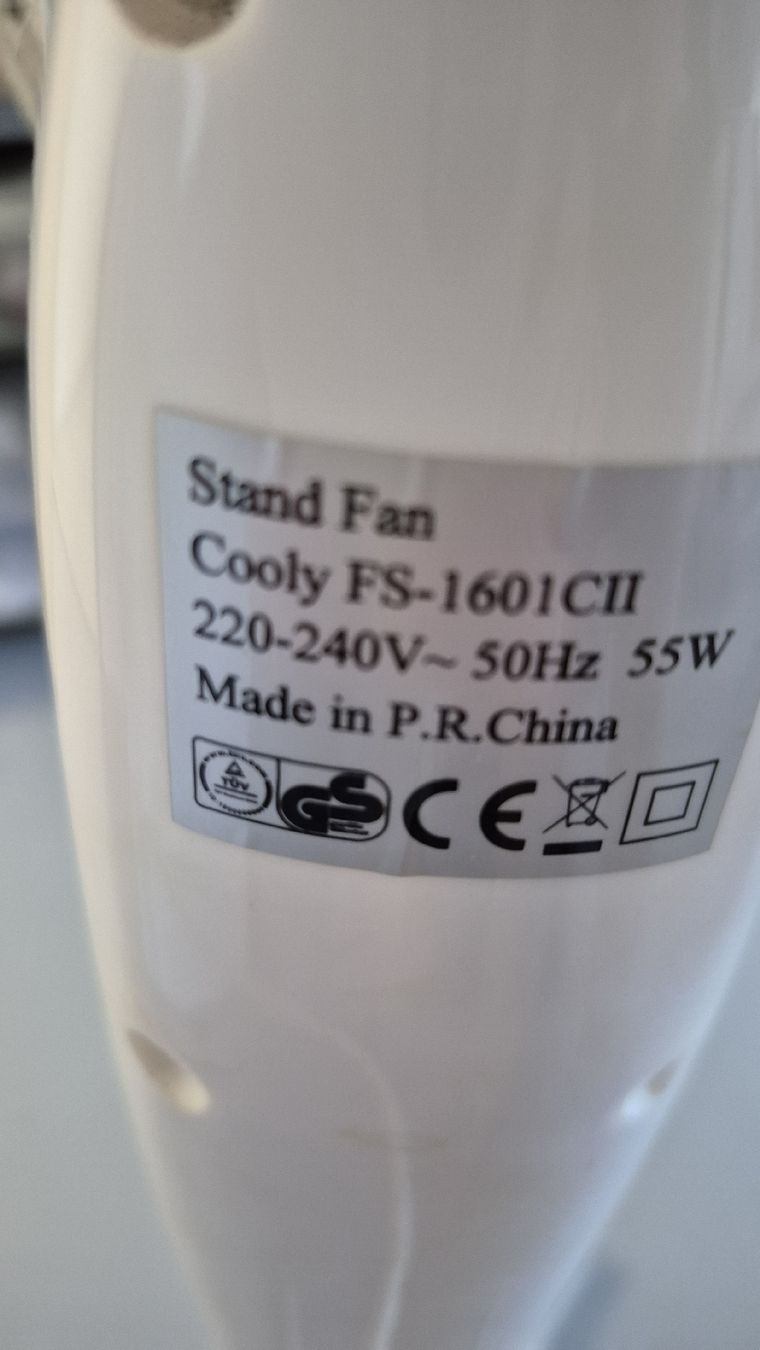 Ventilatori: Stand Ventilator Cooly FS-1601CII weiss 55W  – Usato da Schiers venduto da Carmela8 2