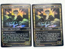 MTG Masked Bandits SNC 319 Englisch Common Foil Showcase 2x