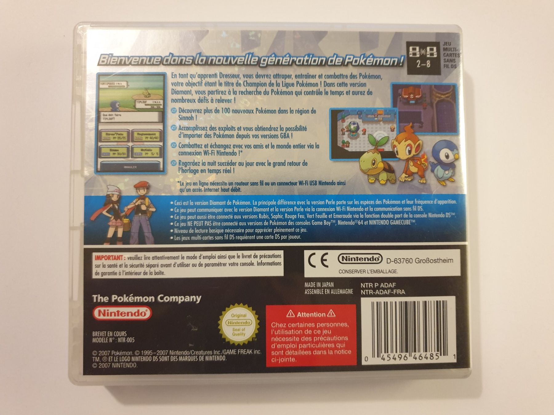 Giochi: Pokémon Version Diamant Nintendo DS FRA – Usato da Rain venduto da Laupia 1