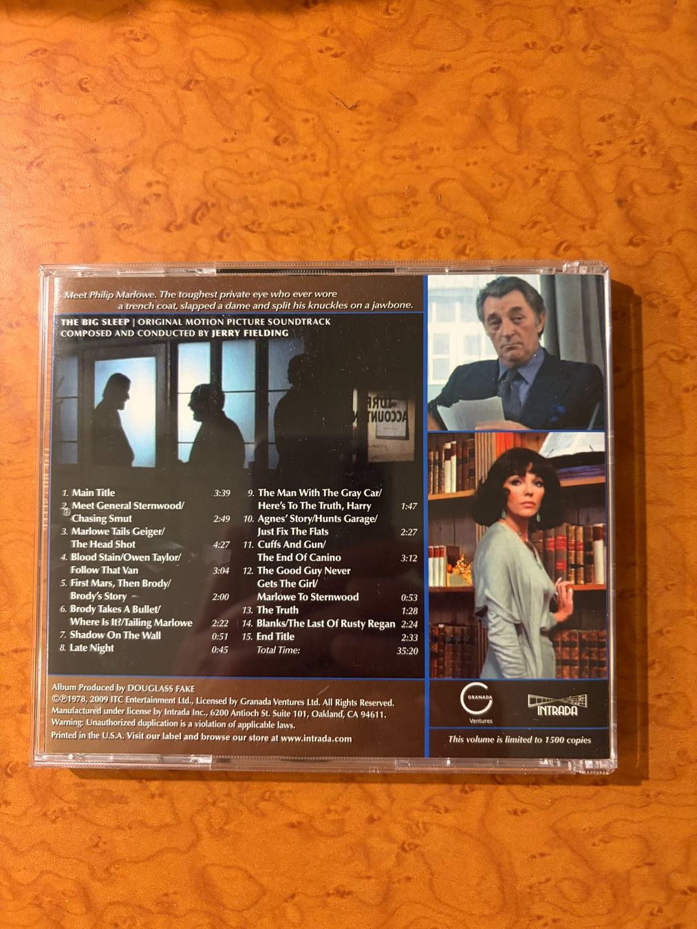 CD: CD THE BIG SLEEP PAR JERRY FIELDING – Usato da Geneve venduto da tigre69 1