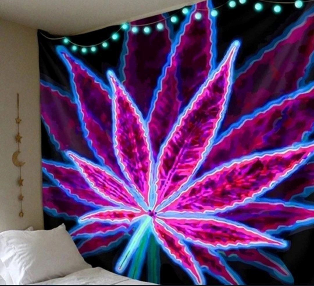 Fahnen: Fahne Goa Psy Hanfblatt 95x73cm – Neu und originalverpackt aus Dintikon von Vexi