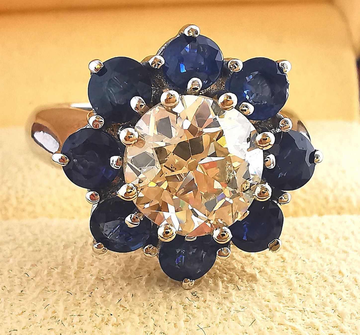 Anelli: Anello 18k con diamante e zaffiri – Nuovo (secondo la descrizione) da Brissago venduto da Kri_2k8j 2
