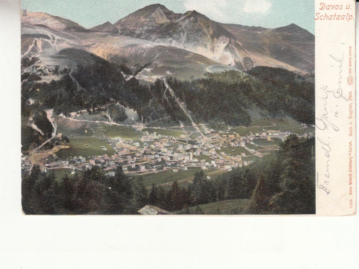 Cartoline postali: Davos und Schatzalp 1903 – Usato da Bürglen TG venduto da StampGraf