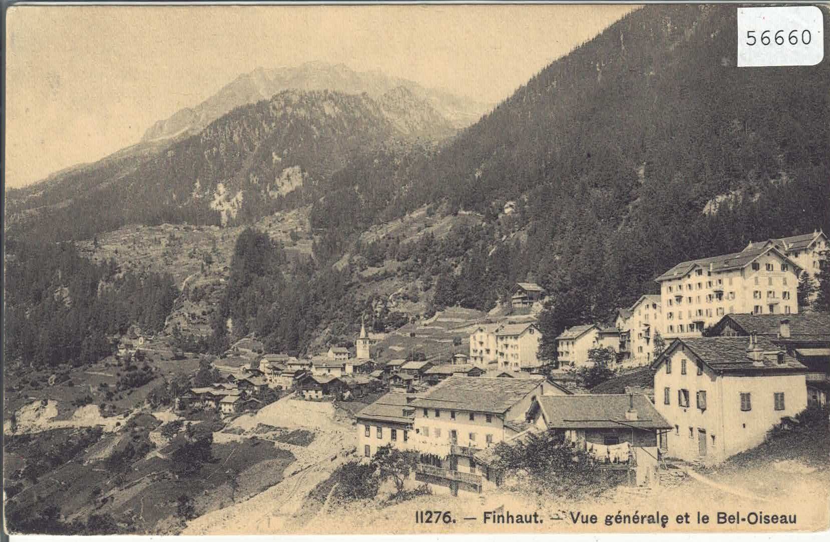 Cartoline postali: Finhaut - Vue generale et le Bel-Oiseau – Usato da Ettingen venduto da Kartenplanet