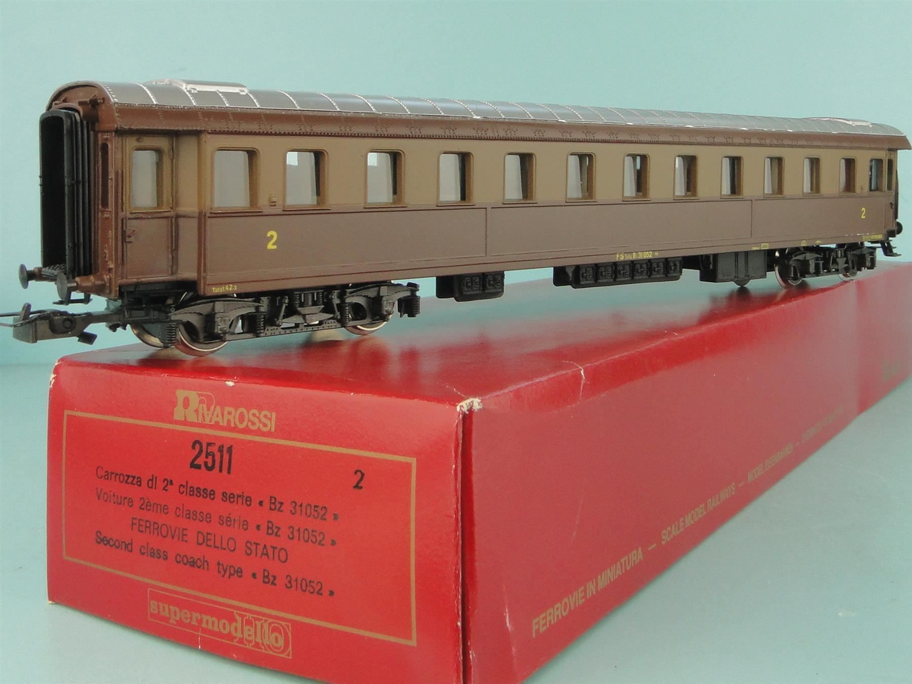 Rivarossi Modellini di ferrovie: Rivarossi H0 2511 FS Carrozza 2 Kl. – Usato da Bülach venduto da cann11