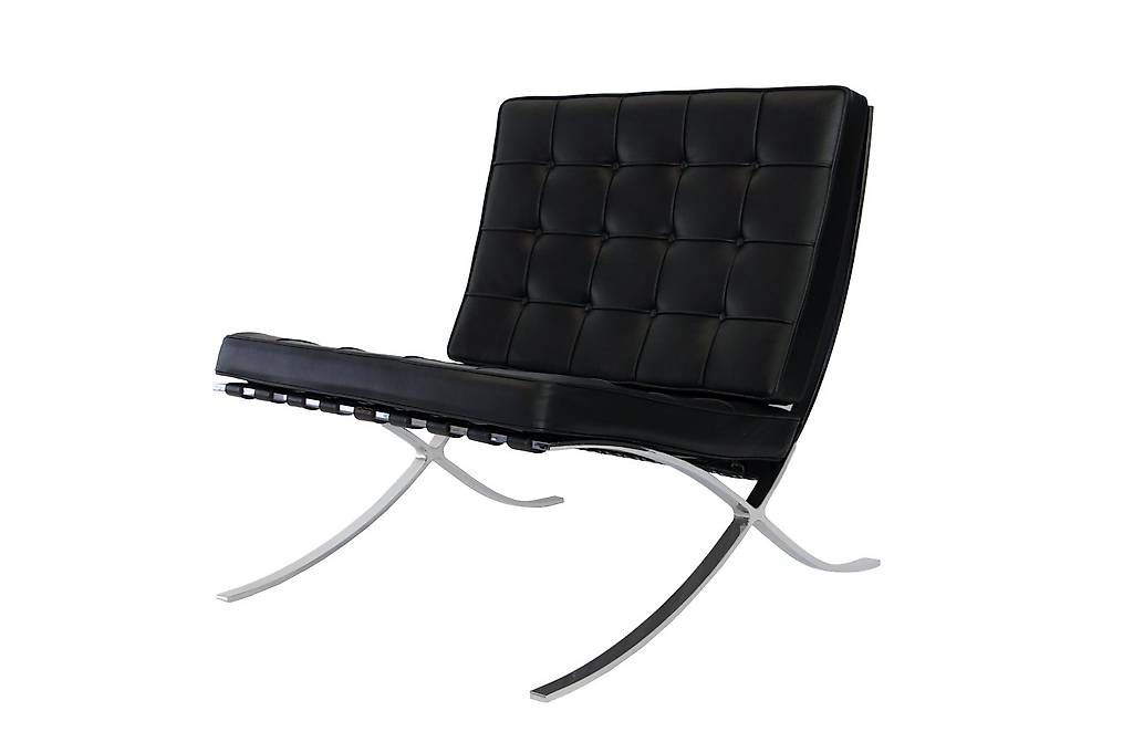 Knoll Poltrone: Barcelona Chair Leder / Schwarz – Usato da St. Gallen venduto da MSMoebelhandel