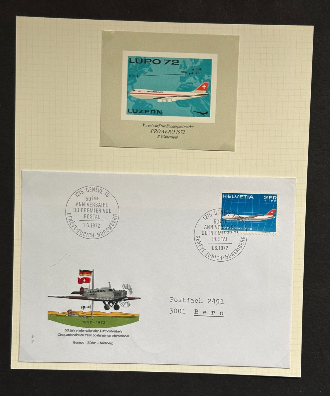 Tutti i francobolli: FLUGPOST BRIEFMARKEN – Usato da Ostermundigen venduto da Heavenmaus75