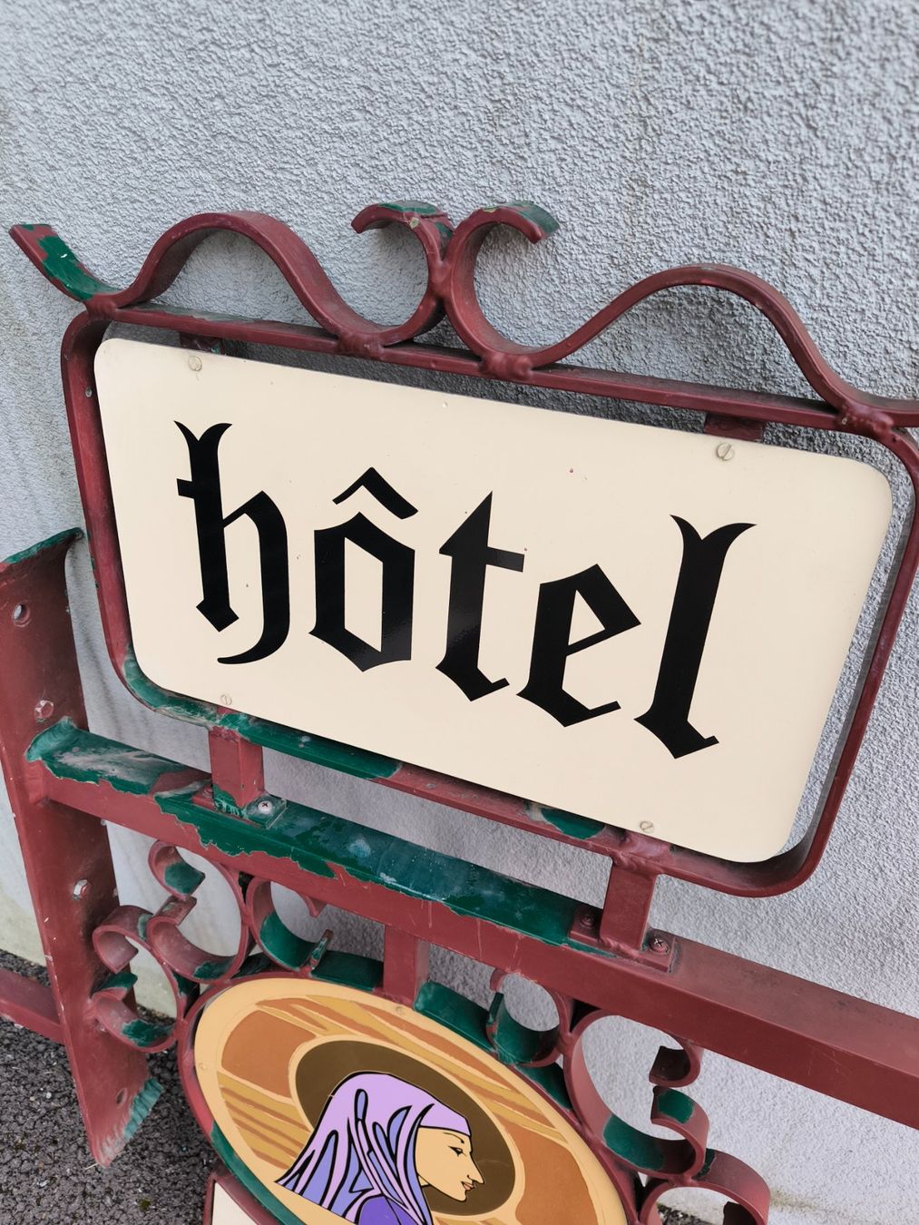 Schilder: Enseigne Hôtel Sainte Odile – Gebraucht aus Wittenheim von LeGrenierdeSam 1