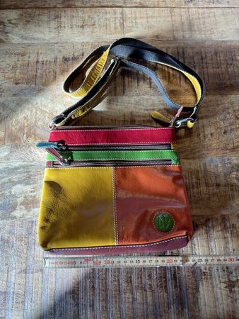 Tasche bunt Leder