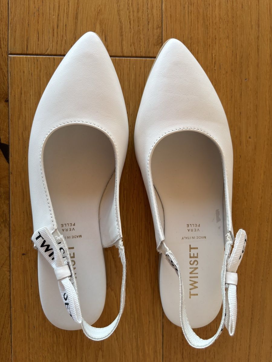 Twinset Schuhe für Mädchen: Weisse Slingpumps von Twinset, Gr.33 – Gebraucht aus Estavayer-le-Lac von constance-esta 4