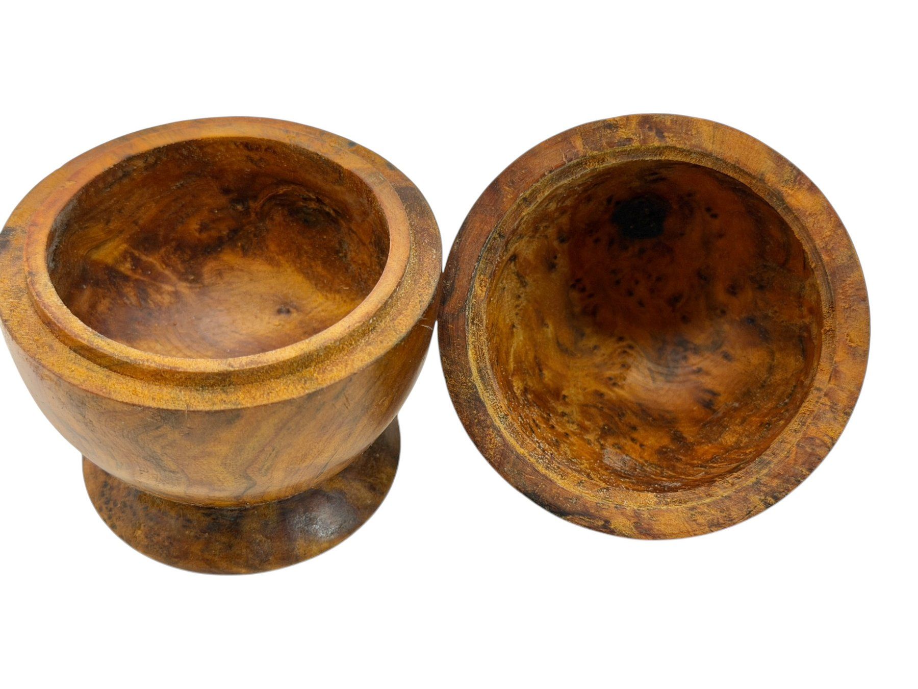 Barattoli: Boîte ancienne en loupe de thuya – Usato da Morges venduto da vintiques 3