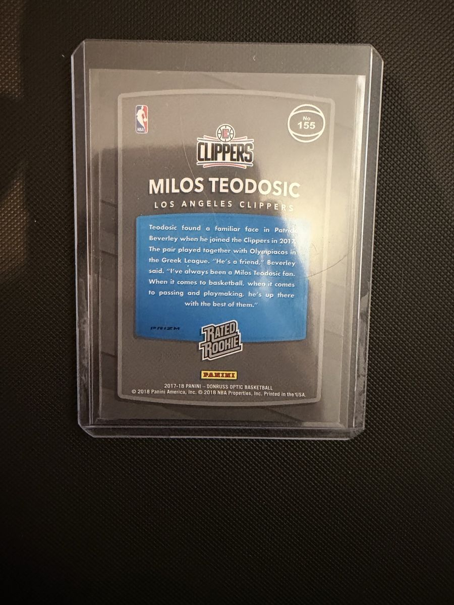 Nba Cartes à collectionner: Milos Teodosic RC Fastbreak Prizm – Neuf (Voir description) à Lenzburg par fastbreakcards 1