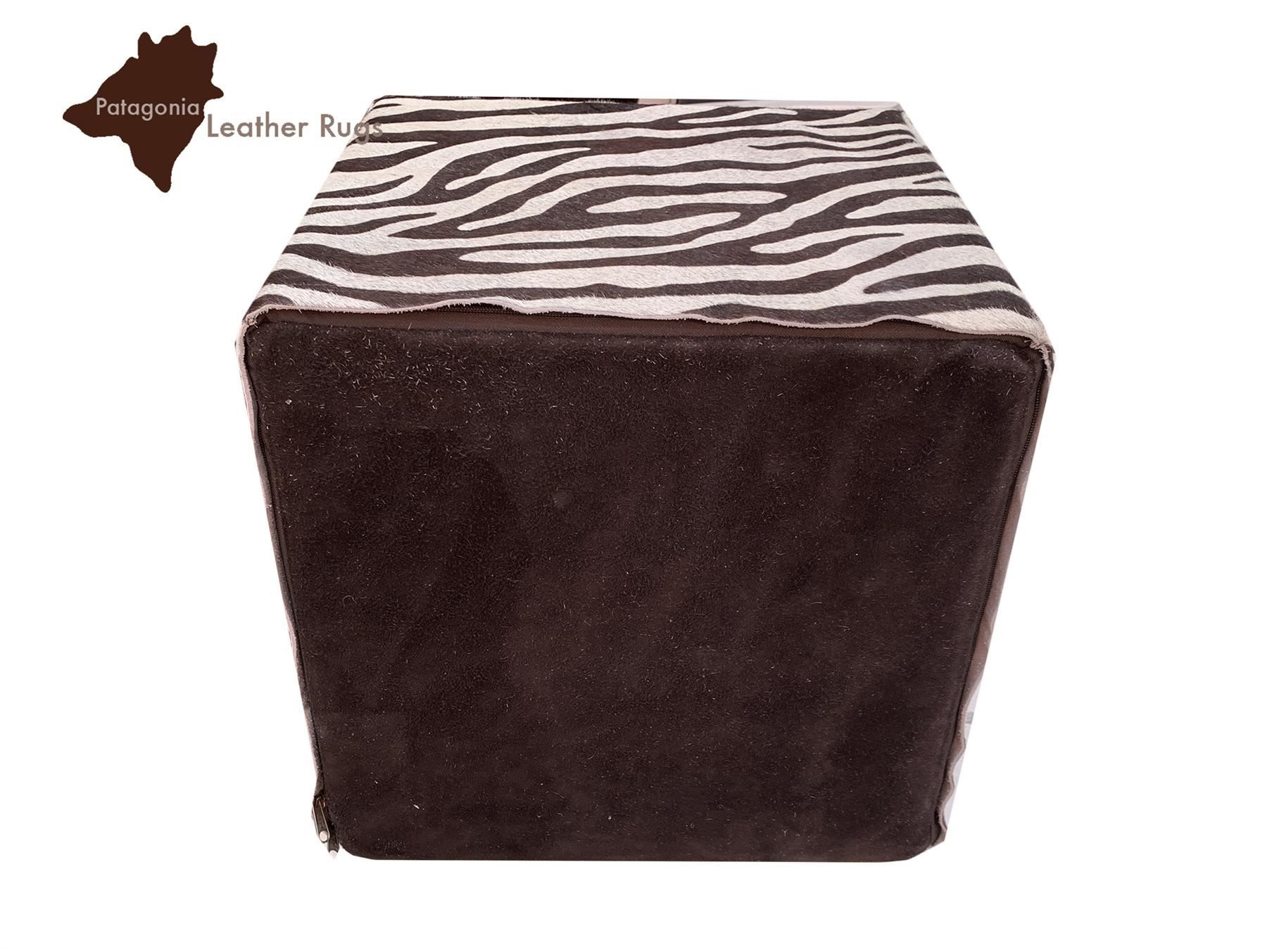 Sgabelli: Kuhfell Hocker Zebra – Nuovo e nell'imballaggio originale da Arbedo venduto da patagonialeatherrugs 2