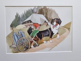 DER BUEB VOM TRUEB BILD HINTER NEUWERTIGEM PASSEPARTOUT