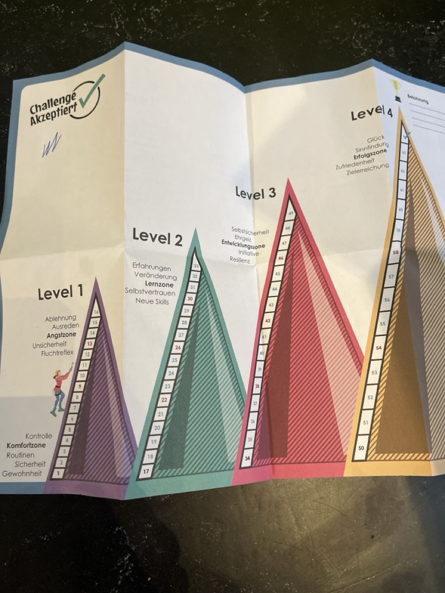 Cartoline: Challenge Akzeptiert Persönlichkeitsentwicklungsspiel – Usato da geroldswil venduto da Mimisa 1