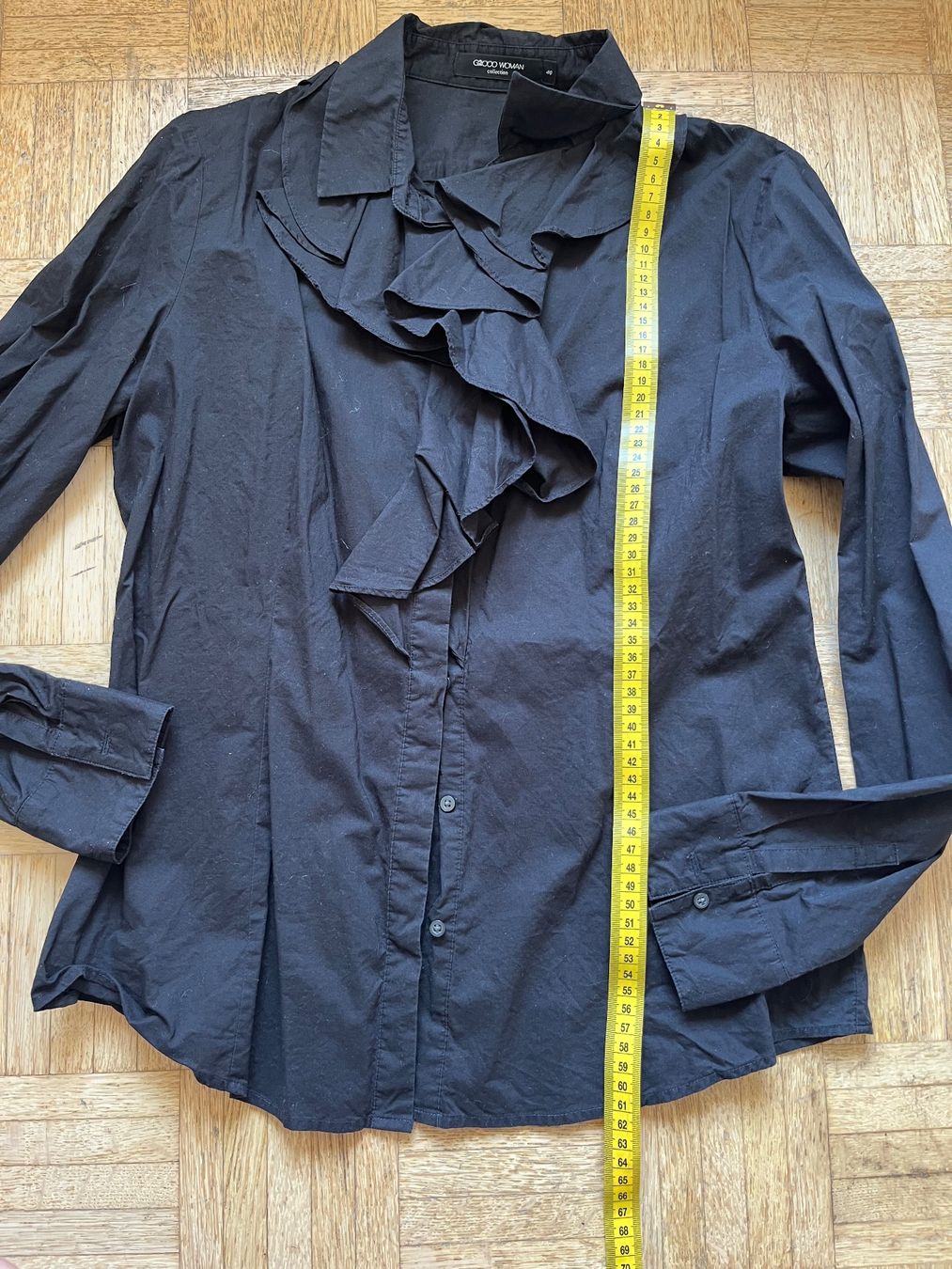 Chemisiers: Black cotton blouse size S – D'occasion à Chêne-Bougeries par Seetooyoo 5