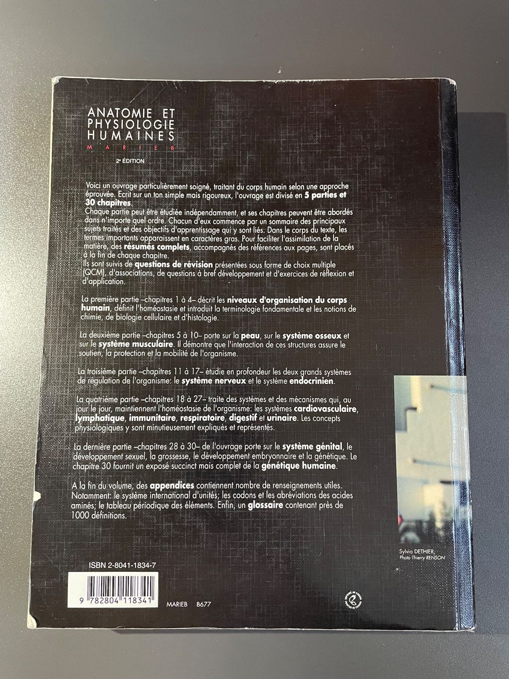Bücher: Marieb Anatomie & Physiologie humaines – Gebraucht aus Chamoson von daleva0204 1
