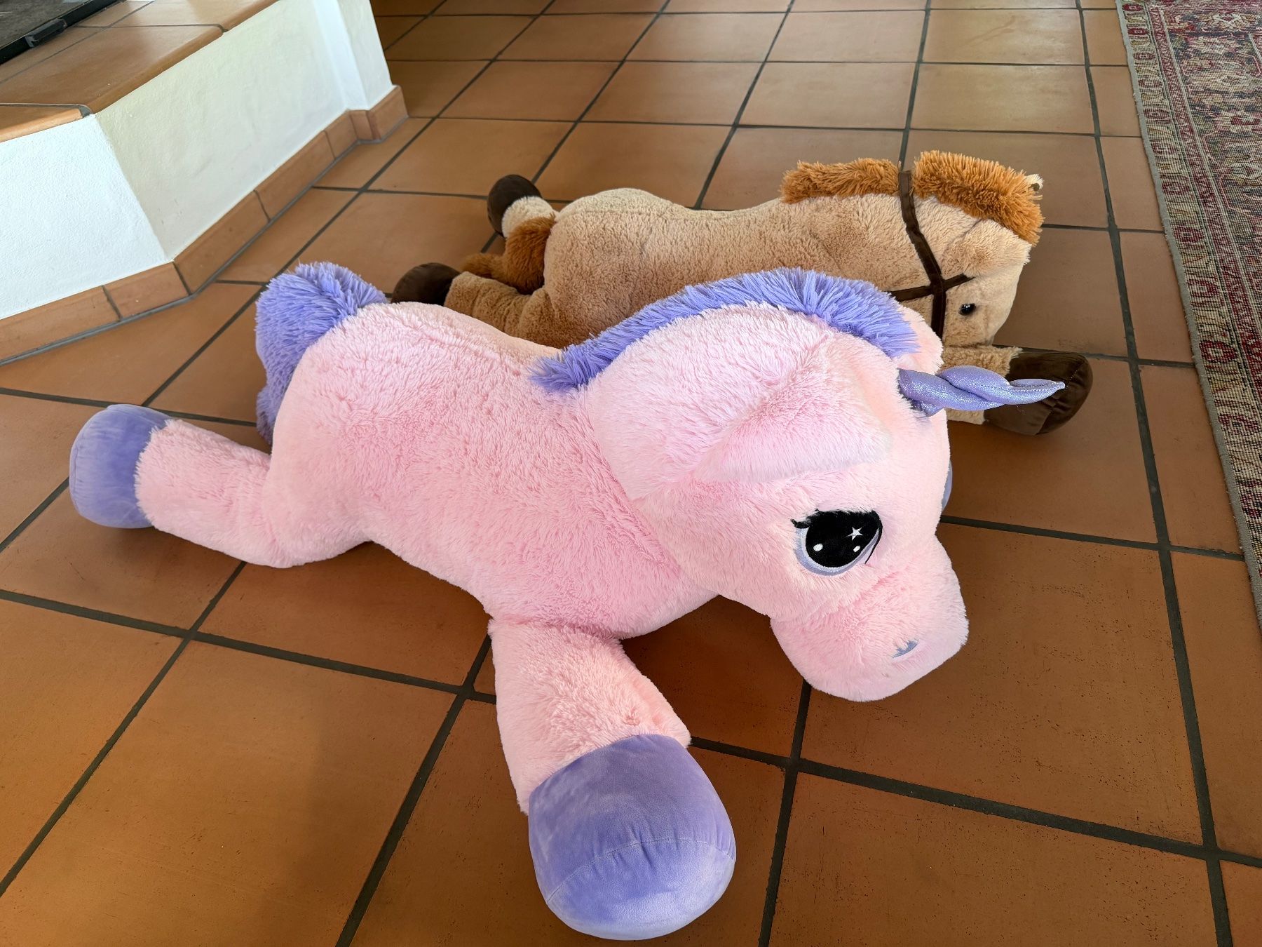 Giocattoli: XXL Pferd und Einhorn – Nuovo (secondo la descrizione) da Oberägeri venduto da kaitanja