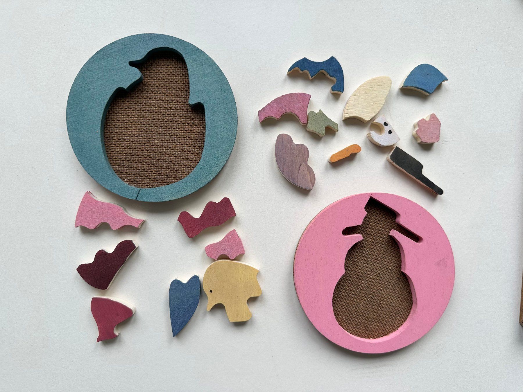Puzzle: 2 Holz Puzzle Ostern Schneemann, Winter – Usato da Adligenswil venduto da e17s15 1